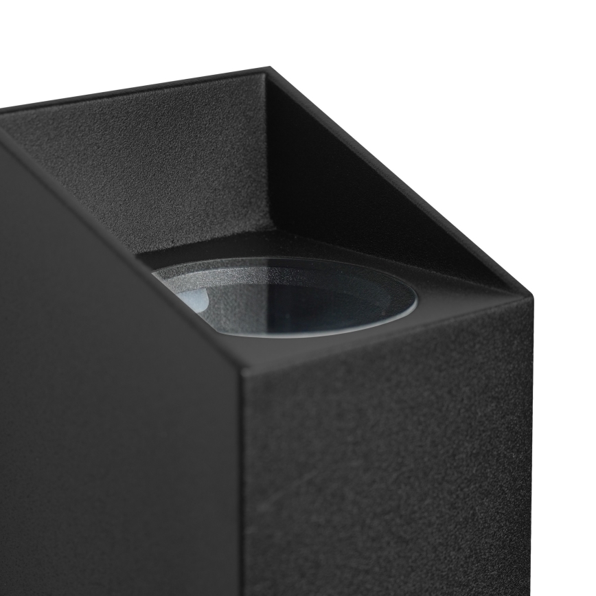 Nordlux - Āra sienas lampa NICO 2xGU10/25W/230V IP54 melna