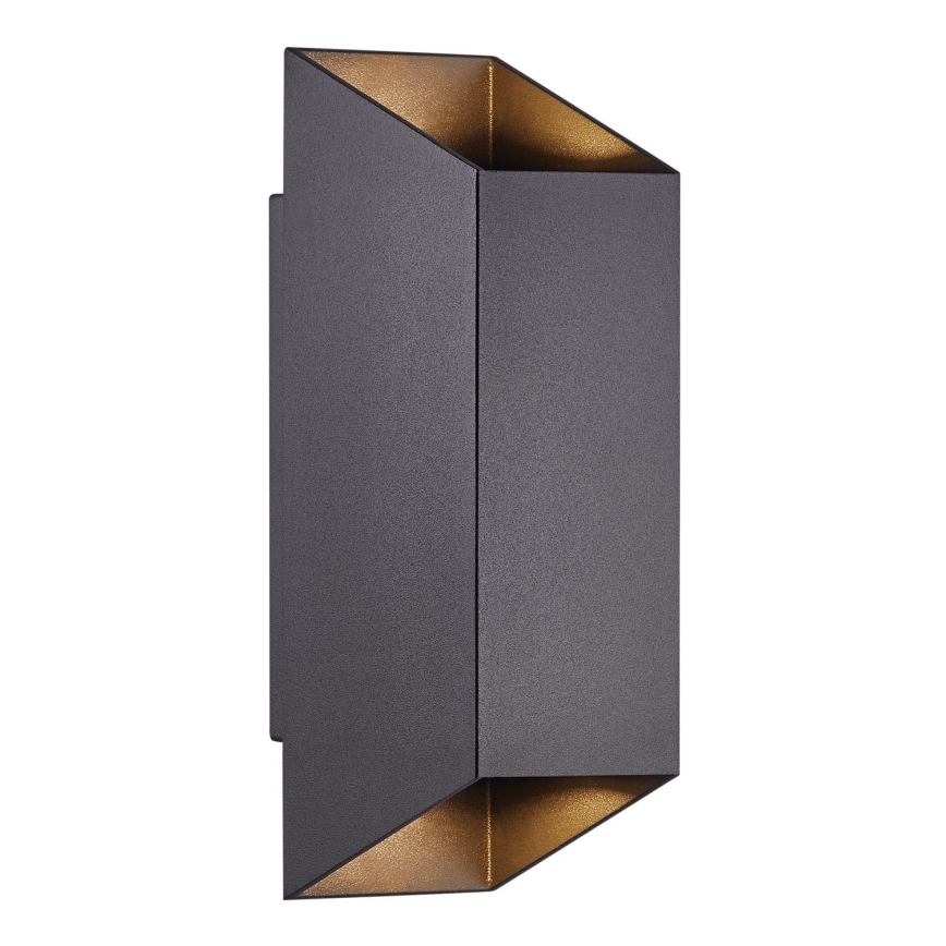 Nordlux - Āra sienas lampa NICO 2xGU10/35W/230V IP54 melna