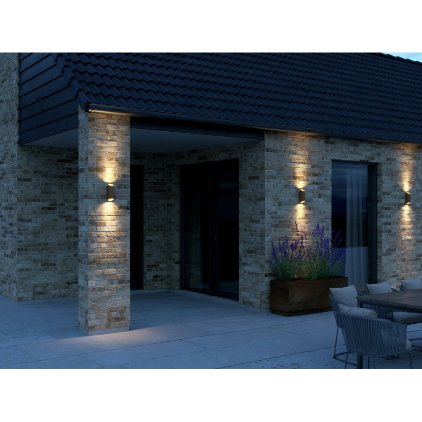 Nordlux - Āra sienas lampa NIKO 2xGU10/35W/230V IP54