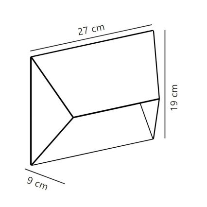 Nordlux - Āra sienas lampa PONTIO 2xGU10/25W/230V IP54
