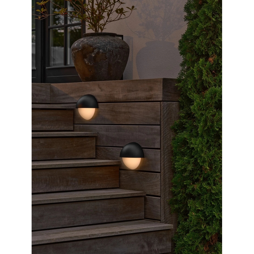 Nordlux - Āra sienas lampa SCORPIUS 1xE14/15W/230V IP44 melna