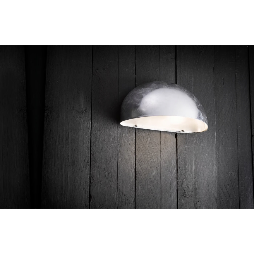 Nordlux - Āra sienas lampa SCORPIUS 1xE14/40W/230V IP33 sudraba