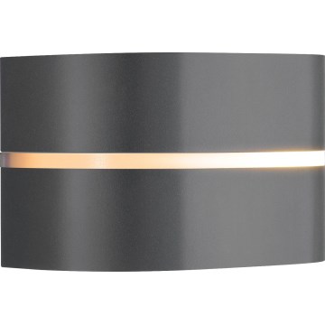 Nordlux - Āra sienas lampa SIBELIS 1xE27/10W/230V IP44 antracīta