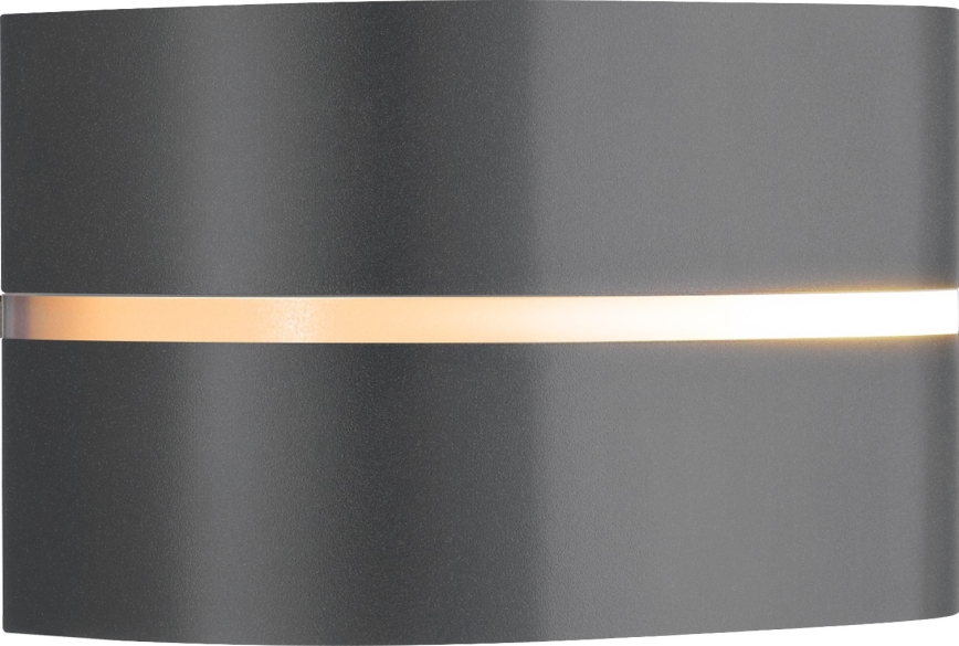 Nordlux - Āra sienas lampa SIBELIS 1xE27/10W/230V IP44 antracīta