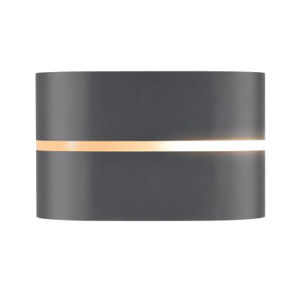 Nordlux - Āra sienas lampa SIBELIS 1xE27/10W/230V IP44 antracīta