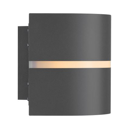 Nordlux - Āra sienas lampa SIBELIS 1xE27/10W/230V IP44 antracīta