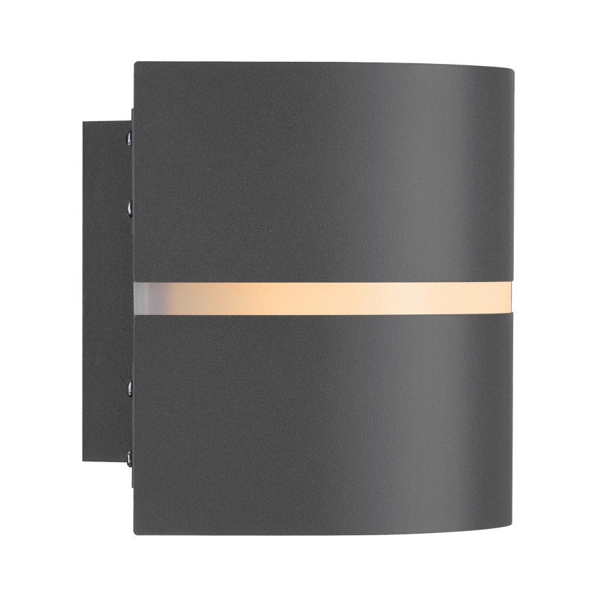 Nordlux - Āra sienas lampa SIBELIS 1xE27/10W/230V IP44 antracīta