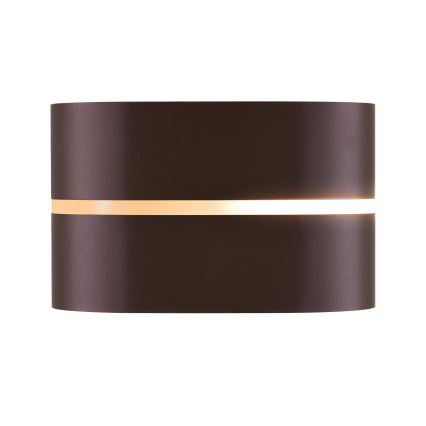 Nordlux - Āra sienas lampa SIBELIS 1xE27/10W/230V IP44 brūna