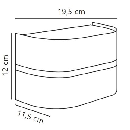 Nordlux - Āra sienas lampa SIBELIS 1xE27/10W/230V IP44 brūna
