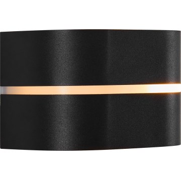 Nordlux - Āra sienas lampa SIBELIS 1xE27/10W/230V IP44 melna