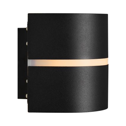 Nordlux - Āra sienas lampa SIBELIS 1xE27/10W/230V IP44 melna