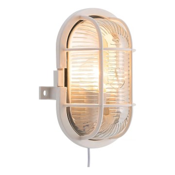 Nordlux - Āra sienas lampa SKOTLAMPE 1xE27/60W/230V IP44 balta