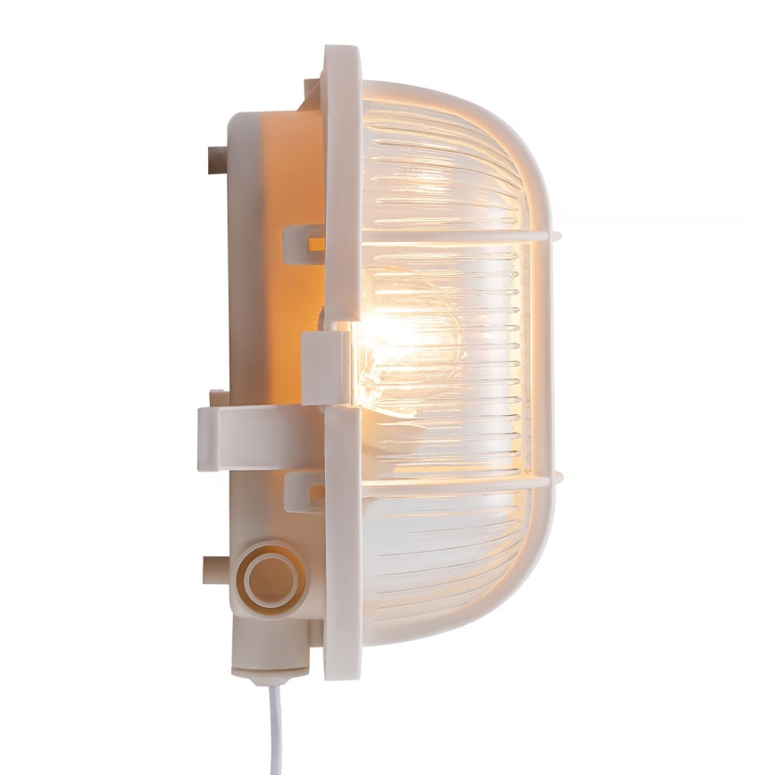 Nordlux - Āra sienas lampa SKOTLAMPE 1xE27/60W/230V IP44 balta