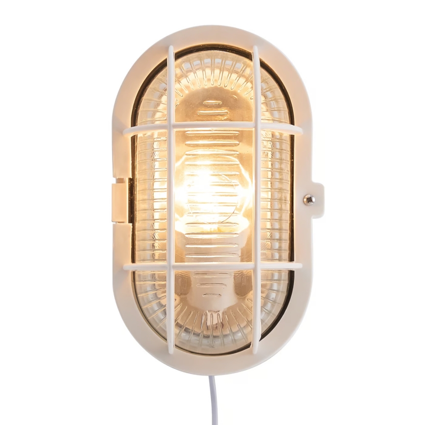 Nordlux - Āra sienas lampa SKOTLAMPE 1xE27/60W/230V IP44 balta
