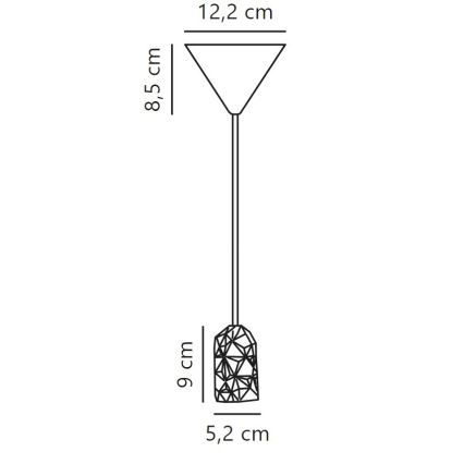 Nordlux - Barošanas vads HANG 1xE27/40W/230V balta