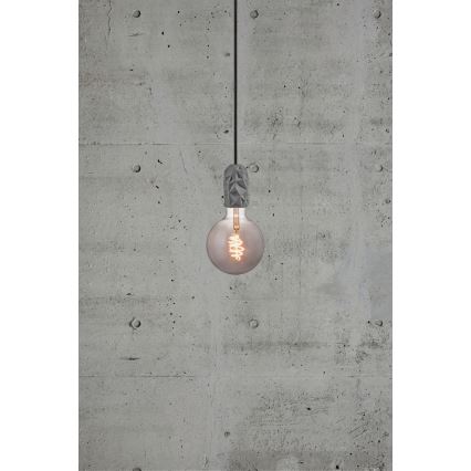 Nordlux - Barošanas vads HANG 1xE27/40W/230V pelēka/melna