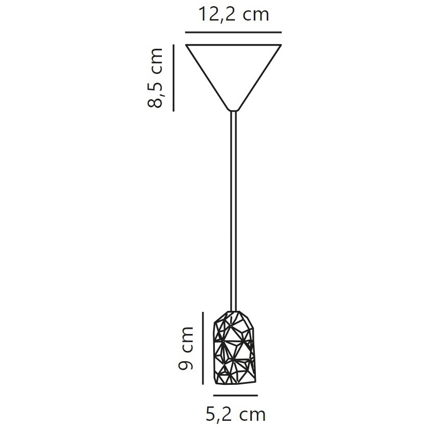 Nordlux - Barošanas vads HANG 1xE27/40W/230V pelēka/melna