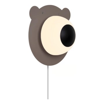 Nordlux - Bērnu sienas lampa BRUNA BEAR 1xE14/25W/230V lācis