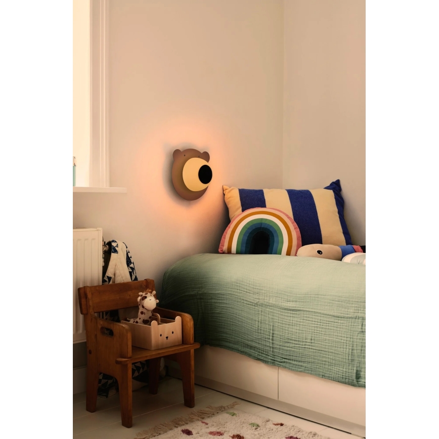 Nordlux - Bērnu sienas lampa BRUNA BEAR 1xE14/25W/230V lācis