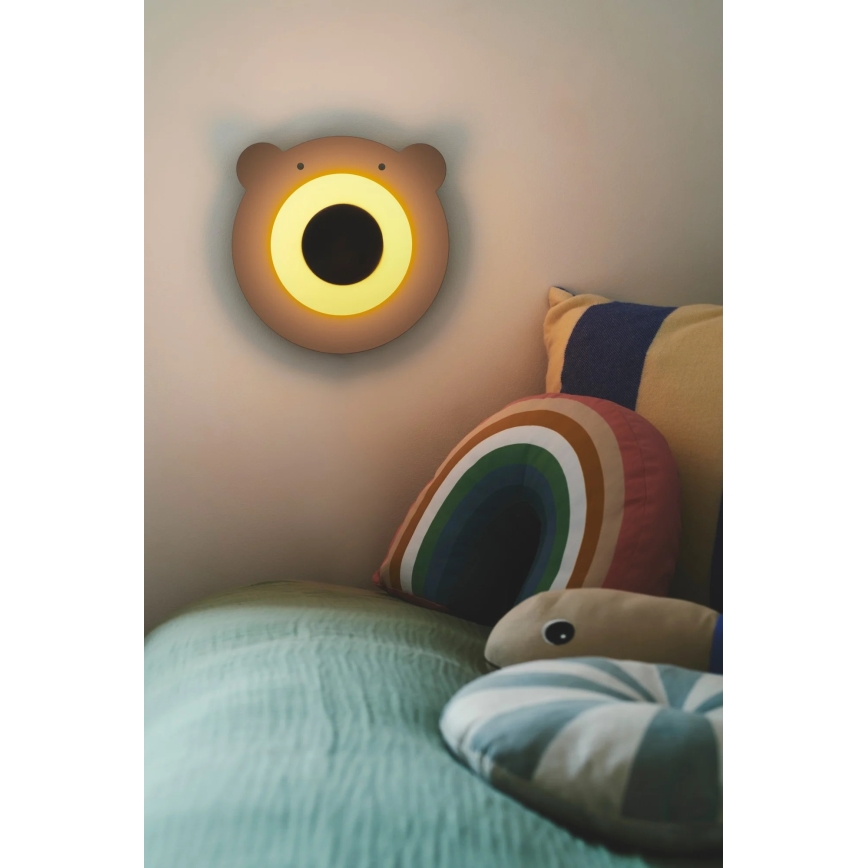 Nordlux - Bērnu sienas lampa BRUNA BEAR 1xE14/25W/230V lācis