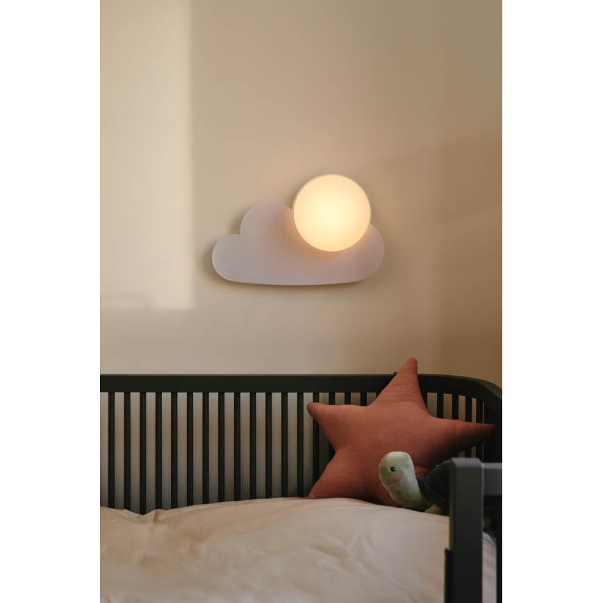 Nordlux - Bērnu sienas lampa SKYKU CLOUD 1xE14/25W/230V mākonis