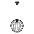 Nordlux - BERONI piekaramā lampa ar kabeli 1xE27/60W/230V melna Ø 35 cm