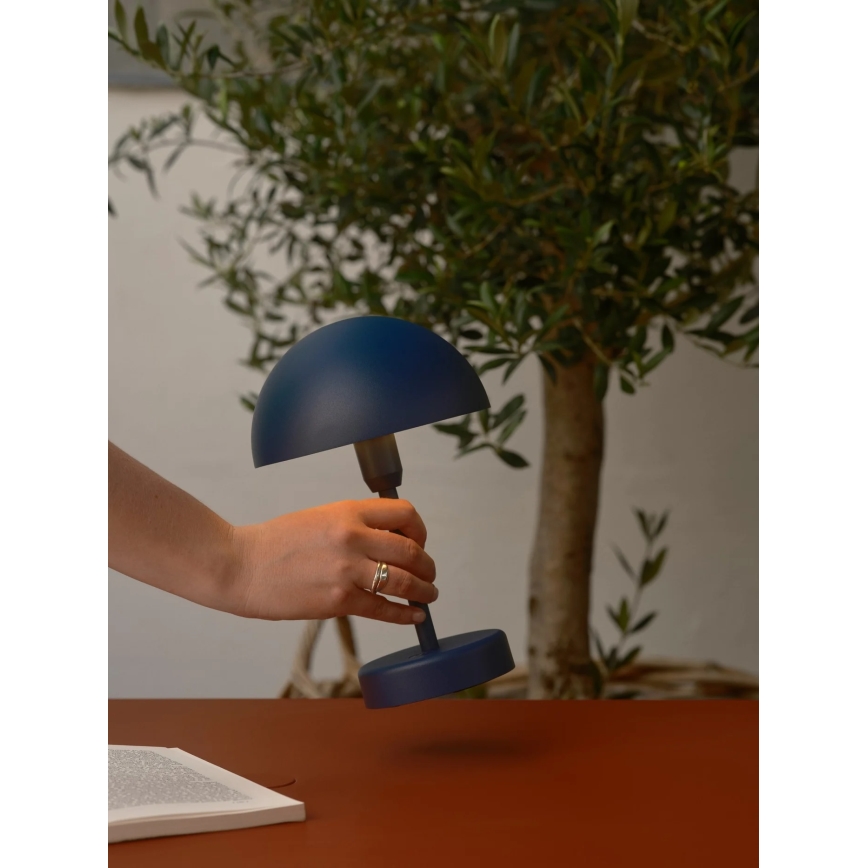 Nordlux - LED uzlādējama, regulējama skārienjutīga āra galda lampa ELLEN LED/2,8W/3,7V IP44 zila