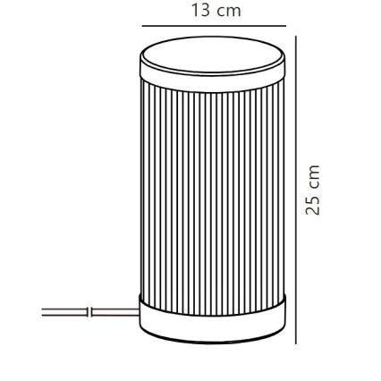 Nordlux - Galda āra lampa COUPAR 1xE27/25W/230V IP54