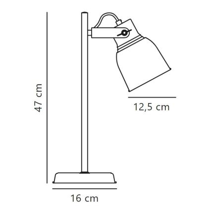 Nordlux - Galda lampa ADRIAN 1xE27/25W/230V