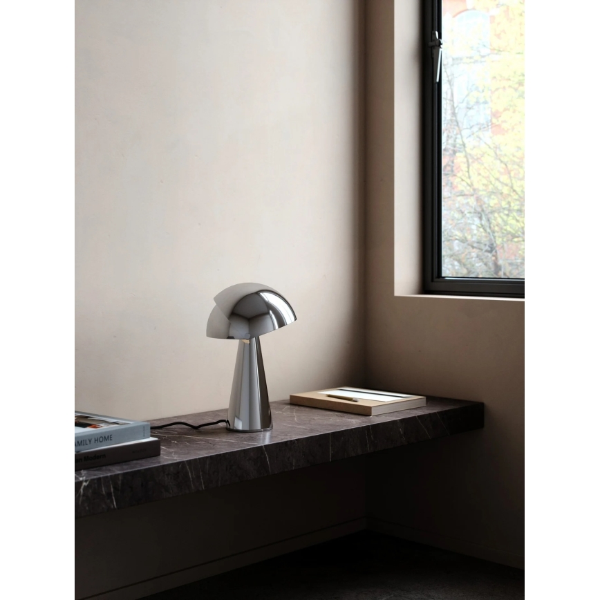 Nordlux - Galda lampa ALIGN 1xE27/25W/230V spīdīgs hroms