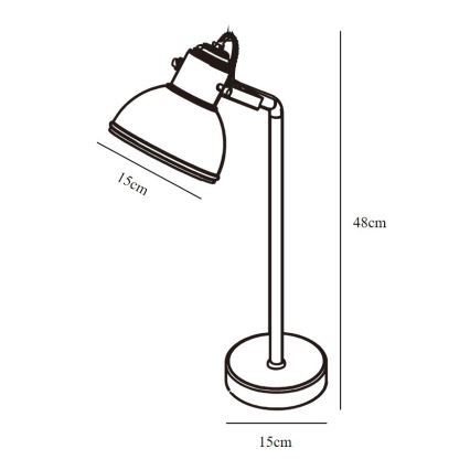 Nordlux - Galda lampa ASLAK 1xE27/15W/230V
