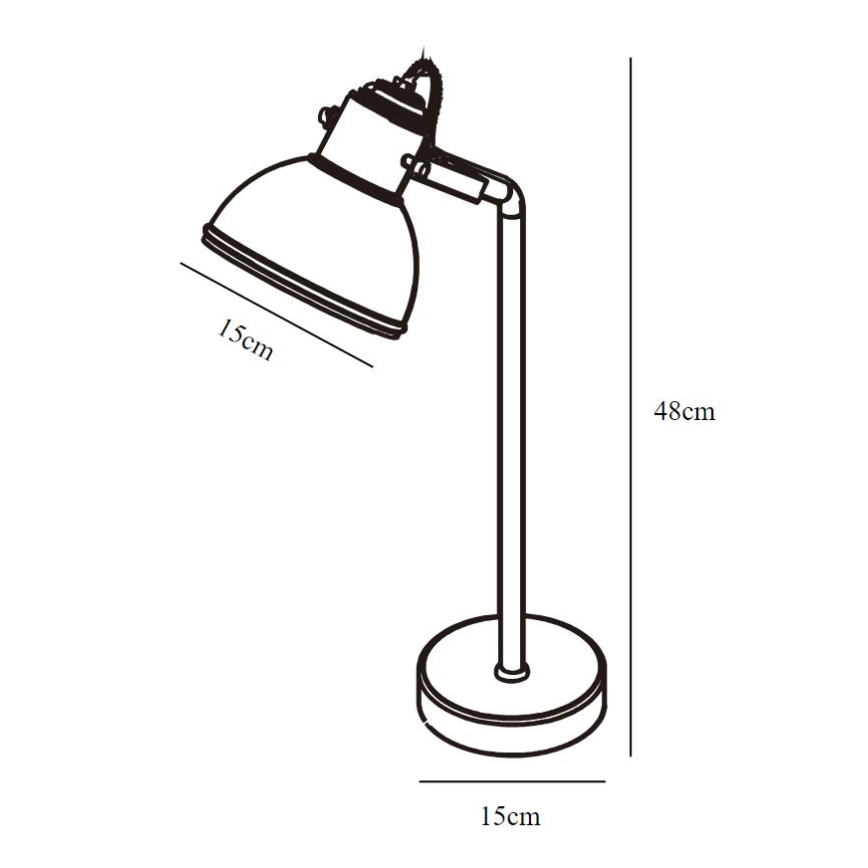 Nordlux - Galda lampa ASLAK 1xE27/15W/230V
