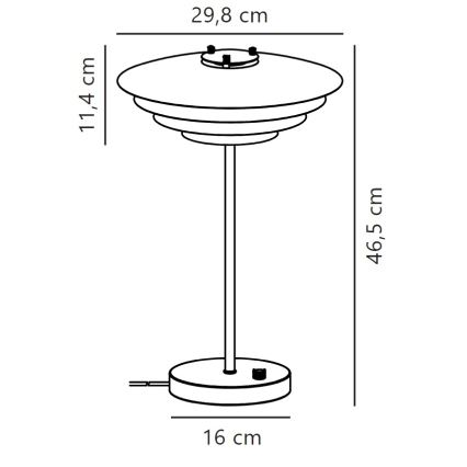 Nordlux - Galda lampa BRETAGNE 1xG9/25W/230V balta