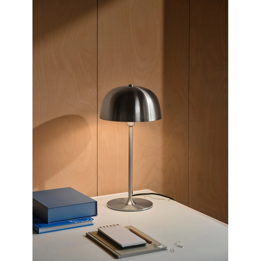 Nordlux - Galda lampa CERA 1xE14/40W/230V matēts hroms