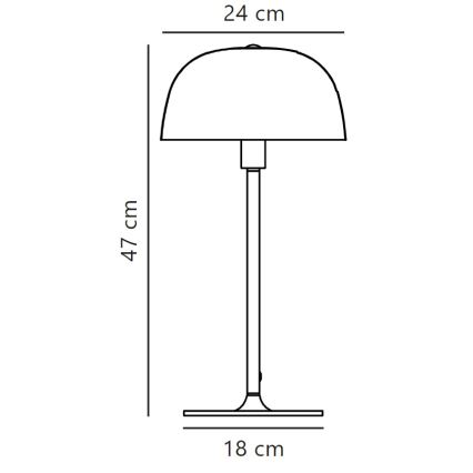 Nordlux - Galda lampa CERA 1xE14/40W/230V zelta
