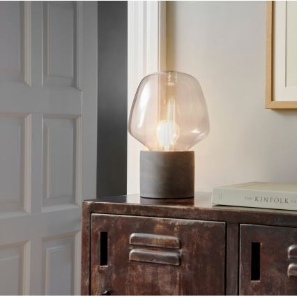 Nordlux - Galda lampa CHRISTINA 1xE27/25W/230V betons/pelēka