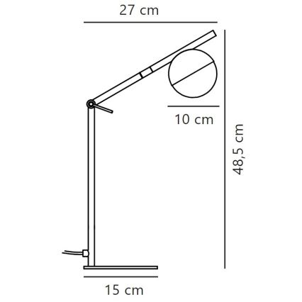 Nordlux - Galda lampa CONTINA 1xG9/5W/230V melna
