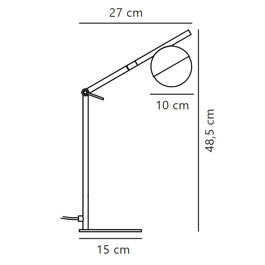 Nordlux - Galda lampa CONTINA 1xG9/5W/230V misiņš