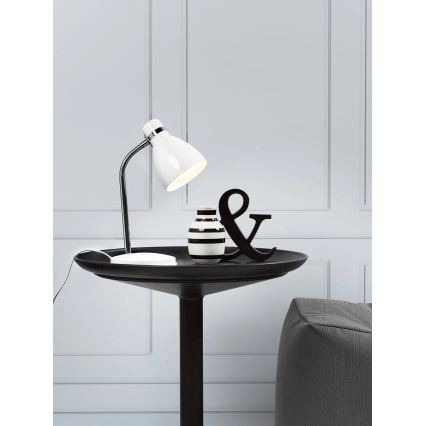 Nordlux - Galda lampa CYCLONE 1xE14/15W/230V balta