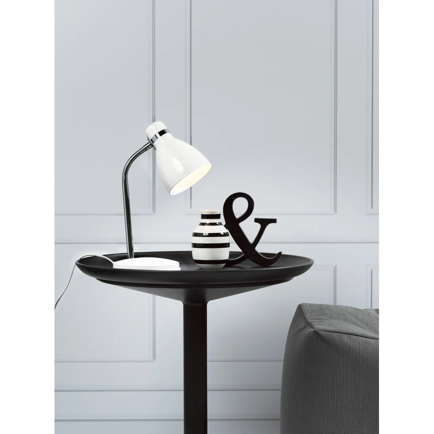 Nordlux - Galda lampa CYCLONE 1xE14/15W/230V balta