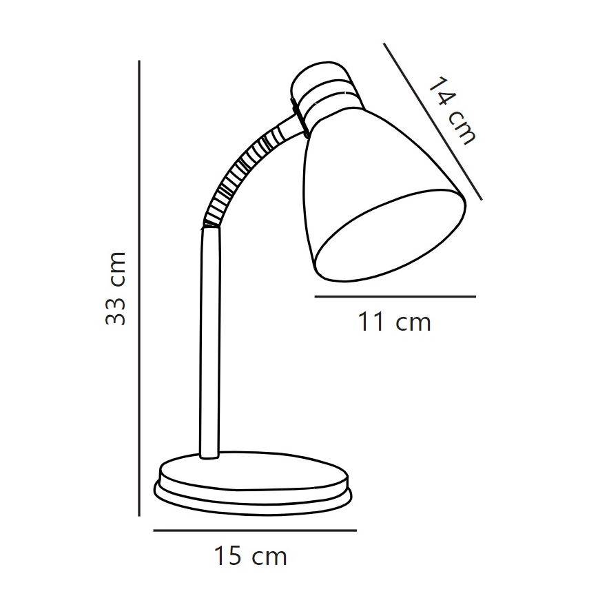 Nordlux - Galda lampa CYCLONE 1xE14/15W/230V balta