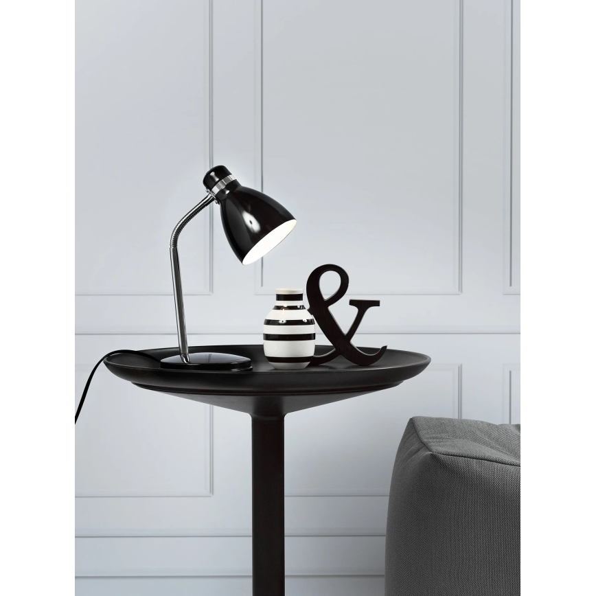 Nordlux - Galda lampa CYCLONE 1xE14/15W/230V melna