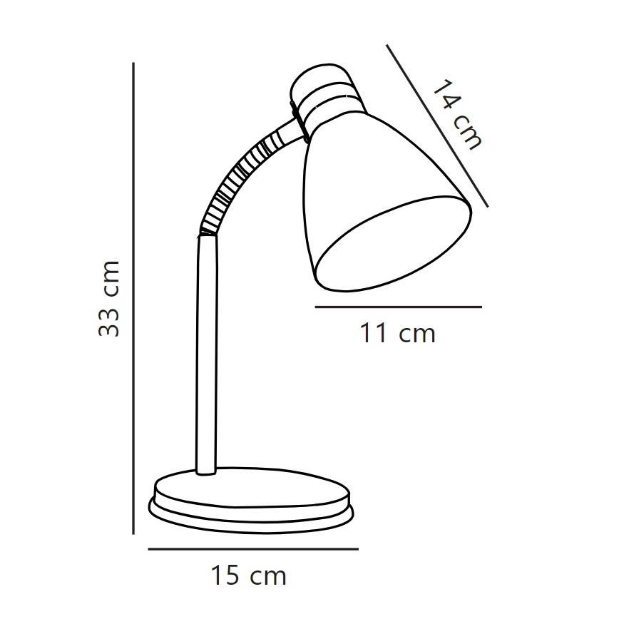 Nordlux - Galda lampa CYCLONE 1xE14/15W/230V melna