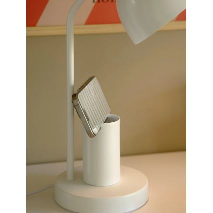 Nordlux - Galda lampa DEVONE 1xE27/15W/230V balta