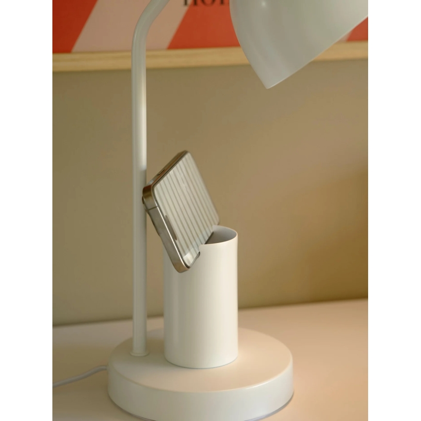 Nordlux - Galda lampa DEVONE 1xE27/15W/230V balta