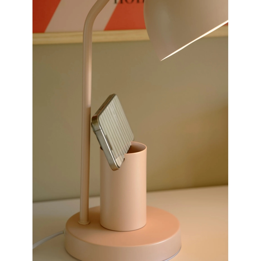 Nordlux - Galda lampa DEVONE 1xE27/15W/230V rozā
