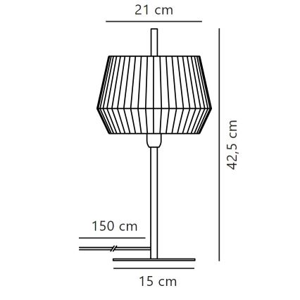 Nordlux - Galda lampa DICTE 1xE14/40W/230V bēša/melna