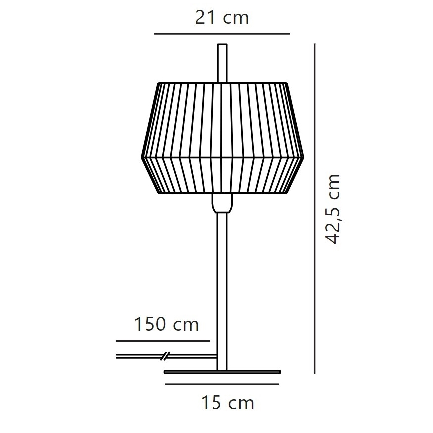 Nordlux - Galda lampa DICTE 1xE14/40W/230V bēša/melna