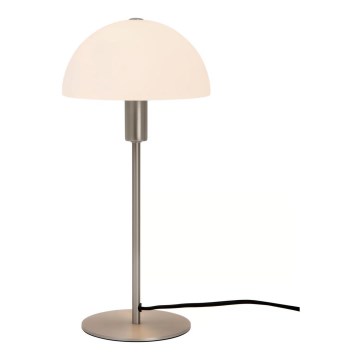 Nordlux - Galda lampa ELLEN 1xE14/40W/230V matēts hroms/balts