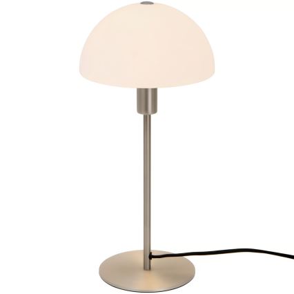 Nordlux - Galda lampa ELLEN 1xE14/40W/230V matēts hroms/balts
